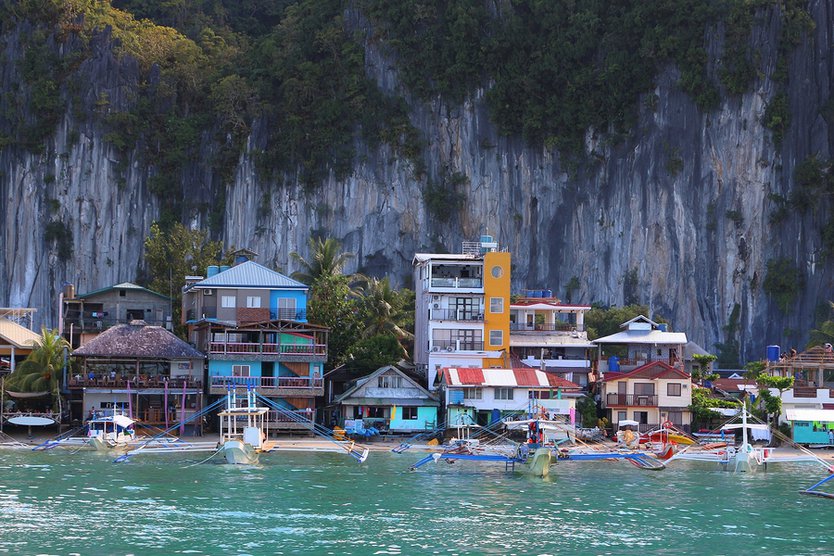 Town Of El Nido, Palawan Island, Philippines.