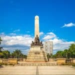 Rizal Park (Luneta Park) and Rizal Monument in Manila
