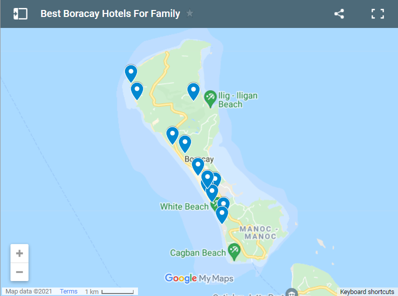 Best Boracay Hotels For Family map