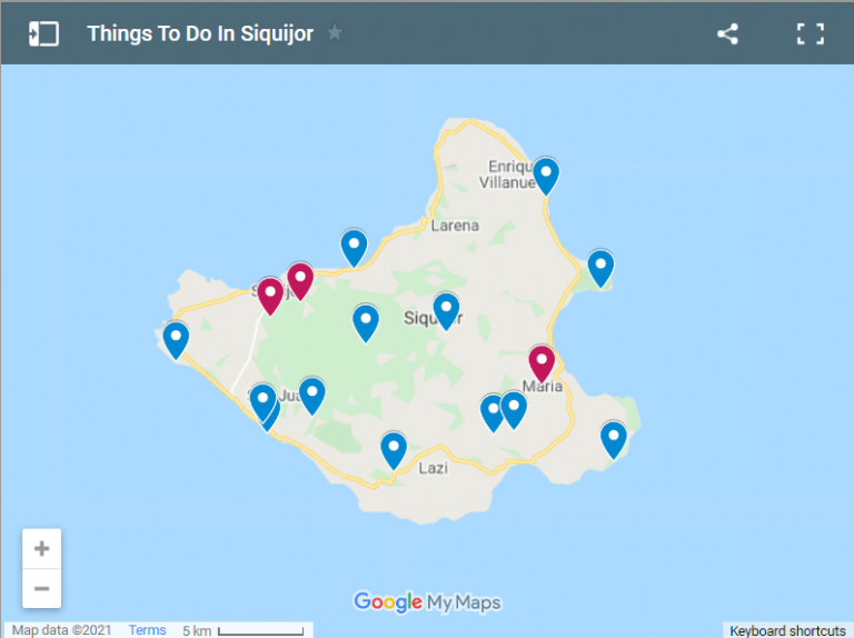 Things To Do In Siquijor Map 768x574 