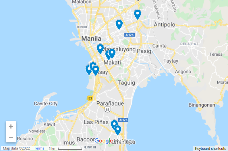 Best 3 Star Hotels In Manila map