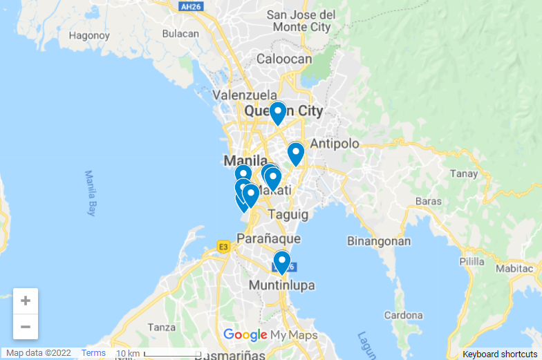 Best 5 Star Hotels In Manila map