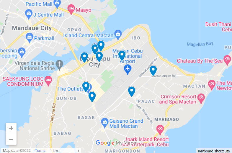 Best Hotels Near Cebu Airport map