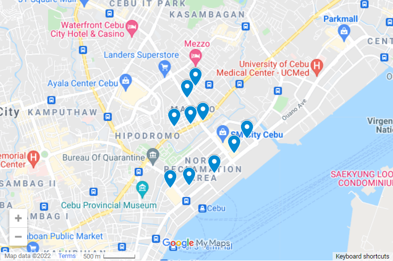 Best Hotels Near SM Cebu City map