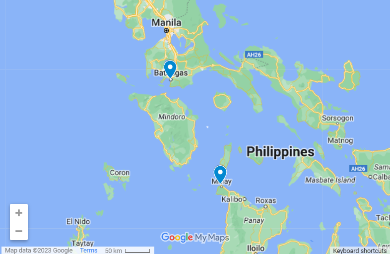 Batangas To Boracay Ferry map